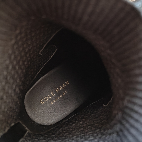 Cole Haan Grand Zeros Camille Black Leather Sock Ankle Boot 9B - Picture 8 of 8